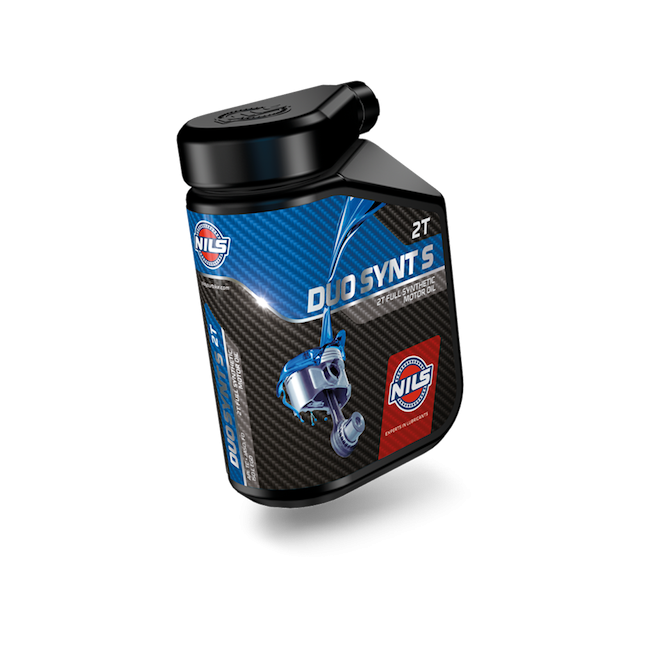 OLIO MOTORE MOTO 2 TEMPI RACING NILS DUO SYNT S SINTETICO MISCELA O MISCELATORE USO SPORTIVO STRADALE O RACING