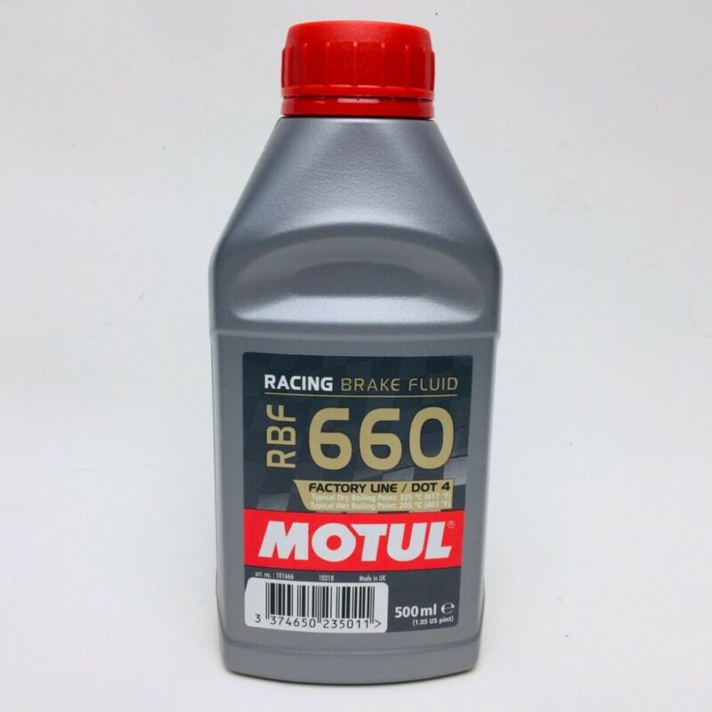 LIQUIDO OLIO FRENI MOTUL RBF 660 DOT 4 FACTORY LINE SBF 500 ml RACING 328°