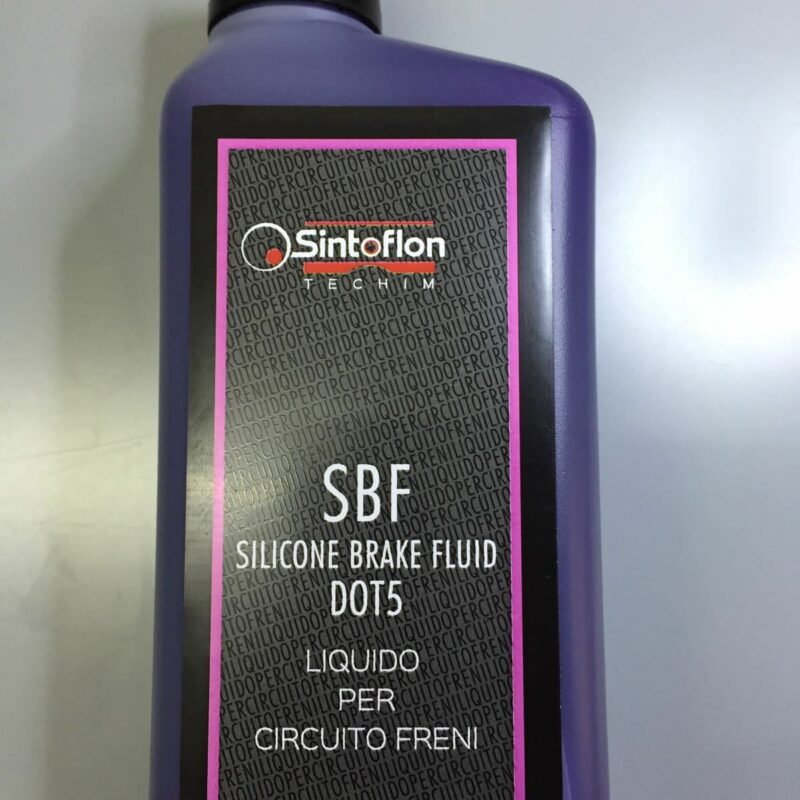 LIQUIDO OLIO FRENI SILICONICO SINTOFLON DOT 5 NON IGROSCOPICO SBF 500ml