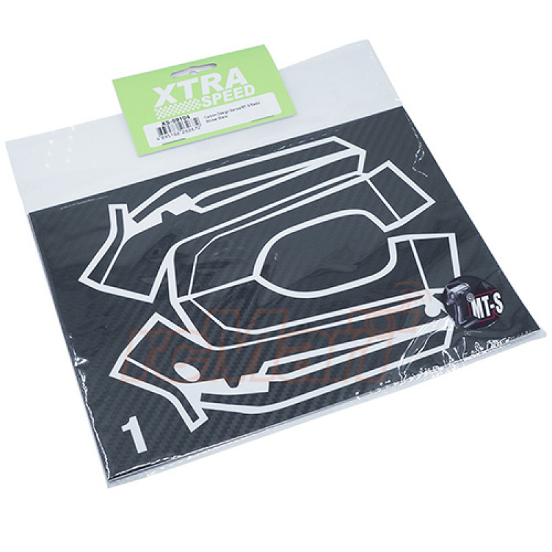Xtra Speed ​​– Set di adesivi effetto carbonio per Sanwa MTS