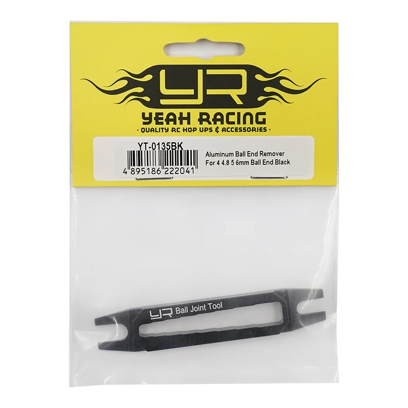 Yeah Racing : Estrattore per estremità sferica in alluminio per estremità sferica da 4, 4,8, 5 e 6 mm, nero